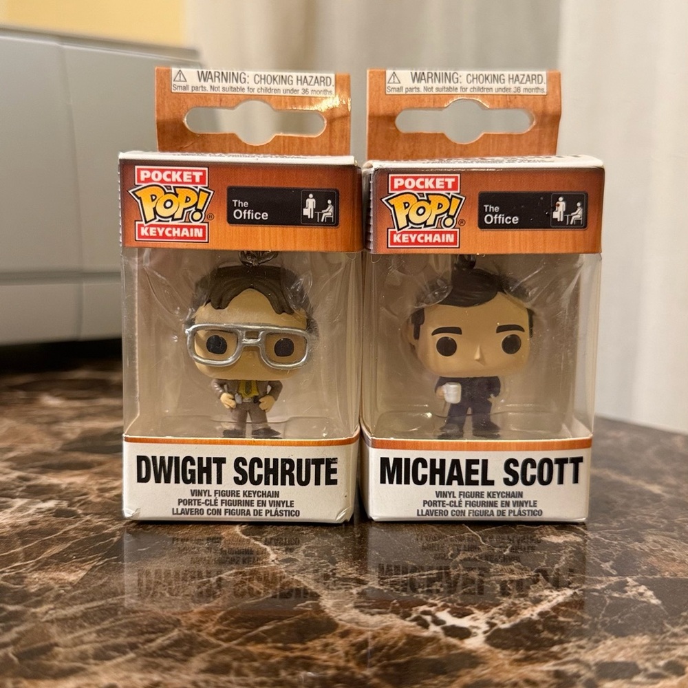 Funko Pocket Pop! Keychain Set - Dwight Schrute and Michael Scott